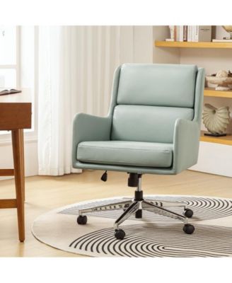 Zaysean Modern Faux Leather Tilting Executive Office Chair