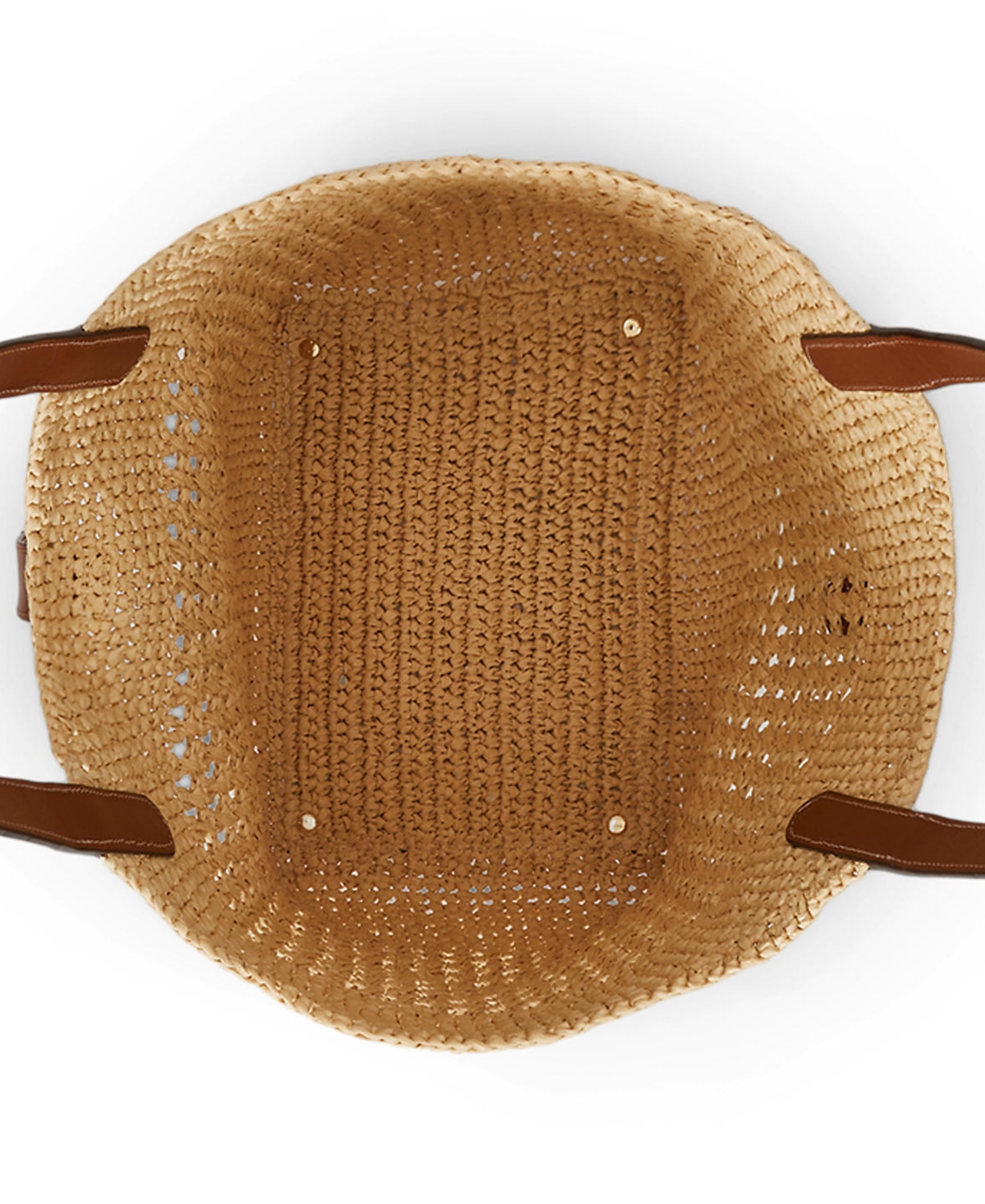 Lauren Ralph Lauren Tasha Large Woven Straw Tote Bag