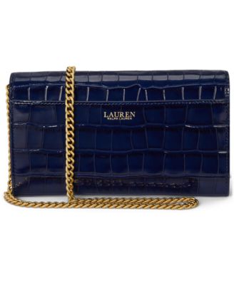 Croc-Embossed Medium Adair II Crossbody Bag