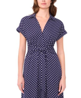 Petite Belted Midi Shirt Dress