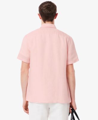 Men's Regular-Fit Logo Linen Shirt