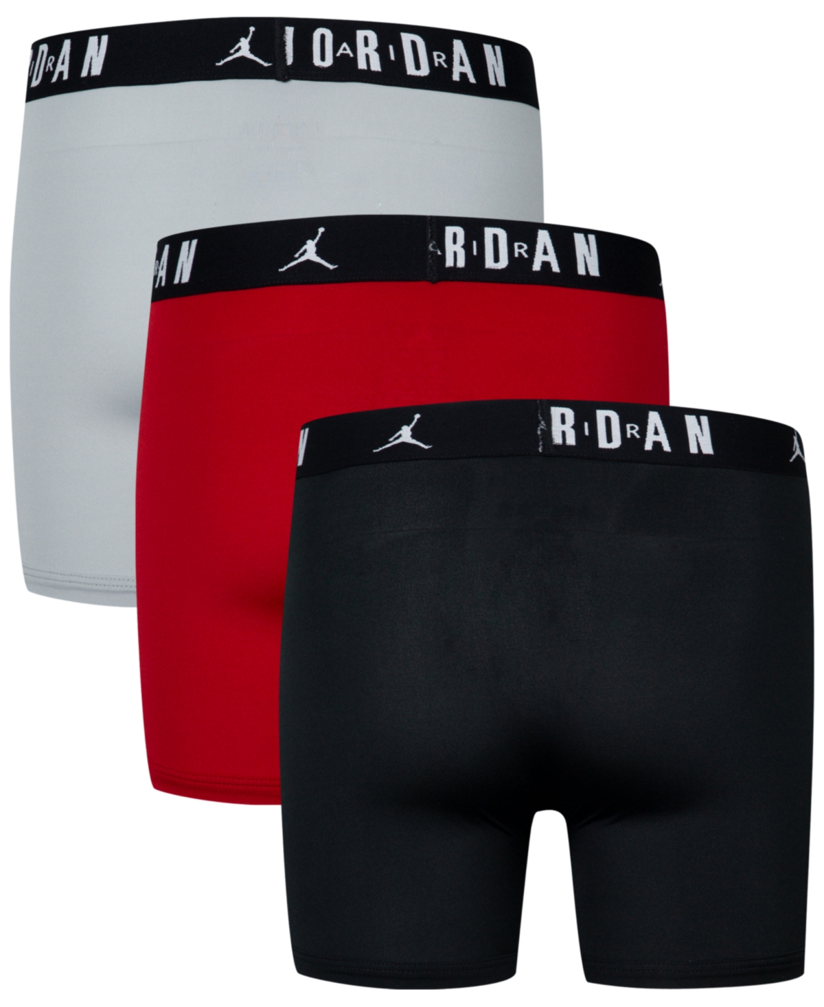 Jordan Boys' 8-20 Dri-fit Boxer Briefs, 3-pack Set In Multi