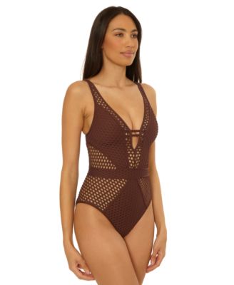 Women's Castaway Fishnet One-Piece Swimsuit