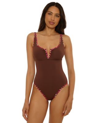 Women's On the Edge Hand Looped V Wire One-Piece Swimsuit