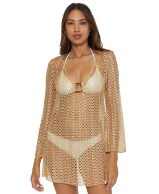 Women's Crocheted Cover-Up Dress