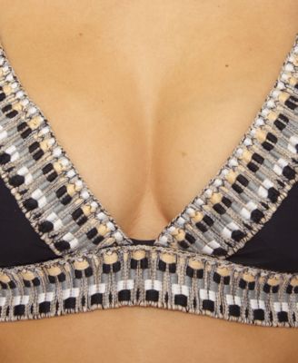 Women's Fiesta Basket Weave Trim Hatler Top