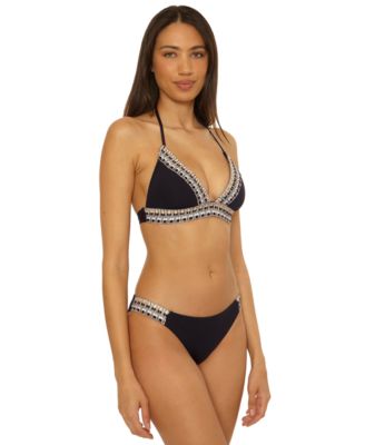 Becca - Women's Fiesta Basket Weave Trim Hipster Bottom