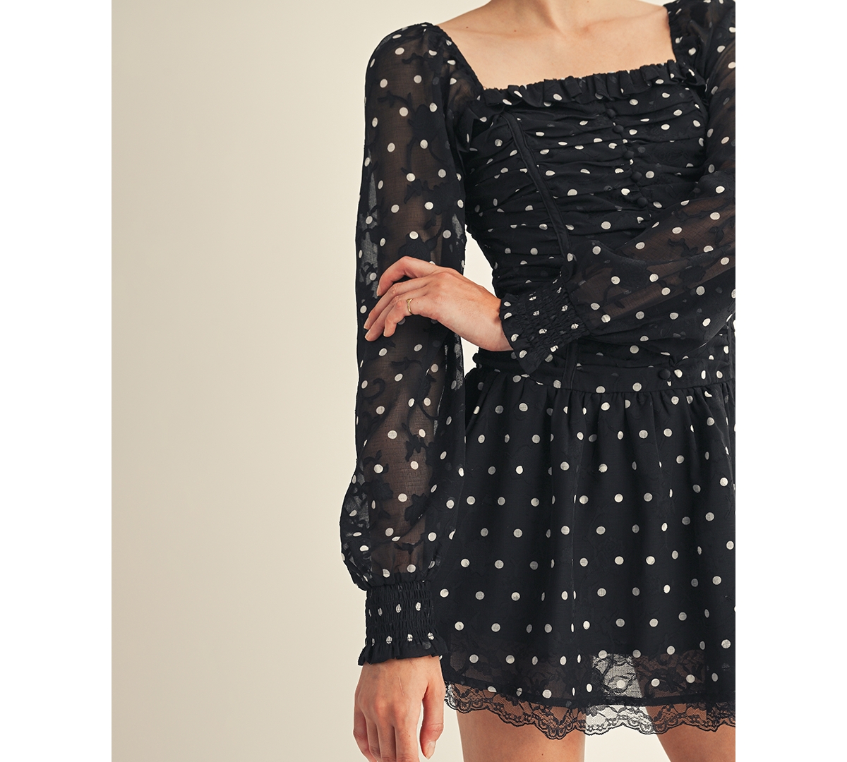 Arose Studio, Inc Women's Sorenne Square Neck Mini Dress