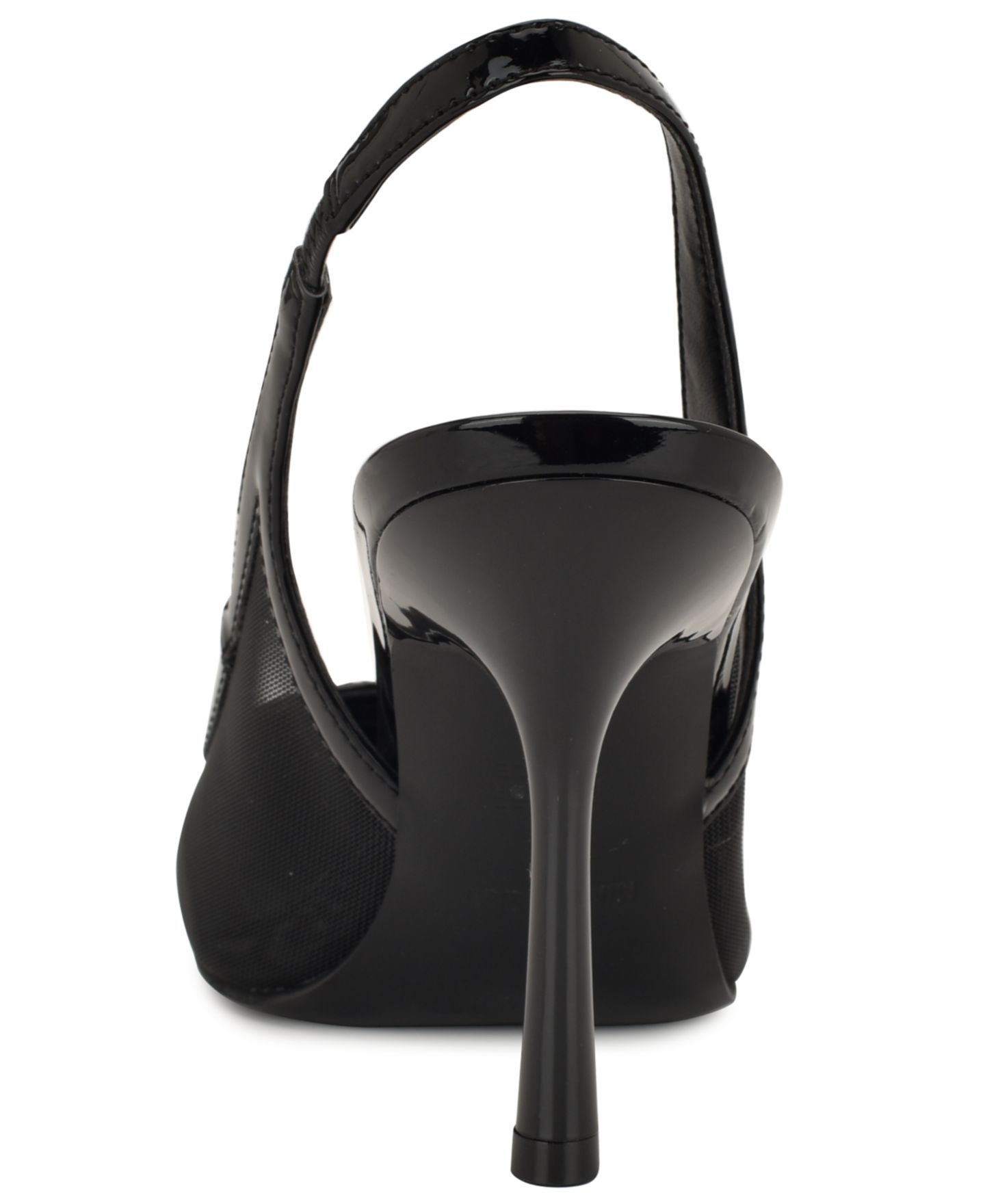 Женские туфли Nine West Jermain Mesh Slingback Stiletto Pumps, цвет: Чёрный сетчатый — фото 3
