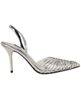 Women's Pemma Woven Slingback Stiletto Pumps