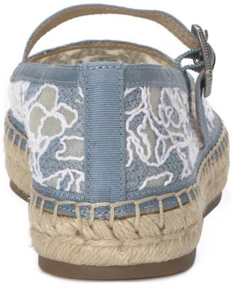 Women's Orlyna Burnout Lace Espadrille Mary Jane Flats