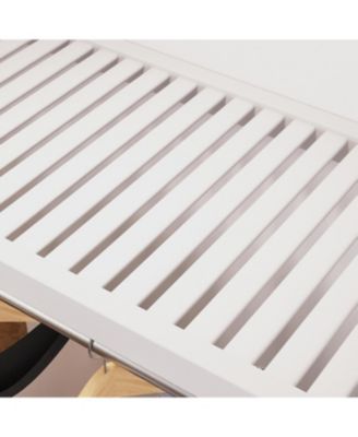 Solid Wood Reach-In Closet Organizer with 5 Shaker Style Drawers and Glass Doors