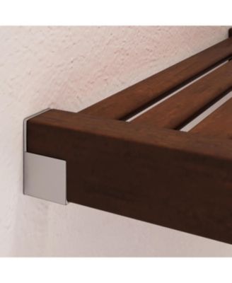 Solid Wood Walk-In Closet Organizer with 6 Shaker Style Drawers and Solid Wood Doors