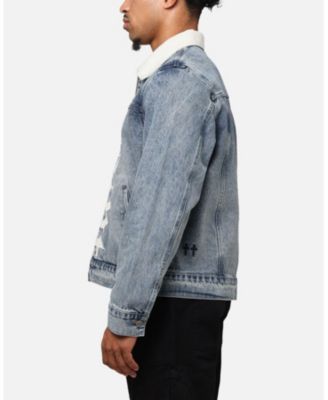 Men's Gothic Distressed Denim Jacket