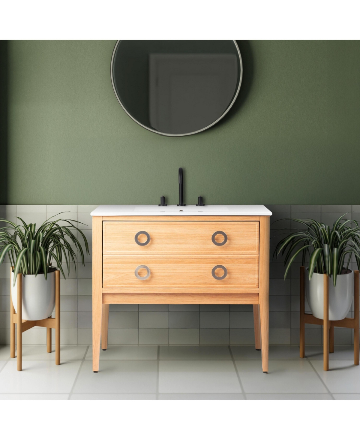 Jonathan Y Corbin Classic 1-Drawer Bath Vanity Base Only (Sink Basin Not Included