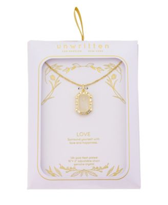 Cubic Zirconia Gold Plated Shaker Pendant Necklace