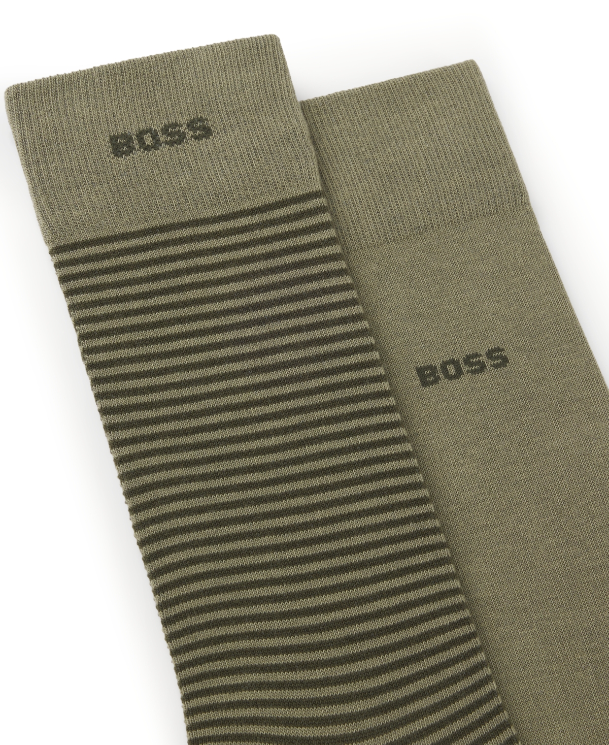 Hugo Boss Men's Stripe Design Socks, 2-Pack