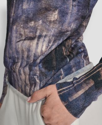 Women's Printed Long Sleeve Sweater