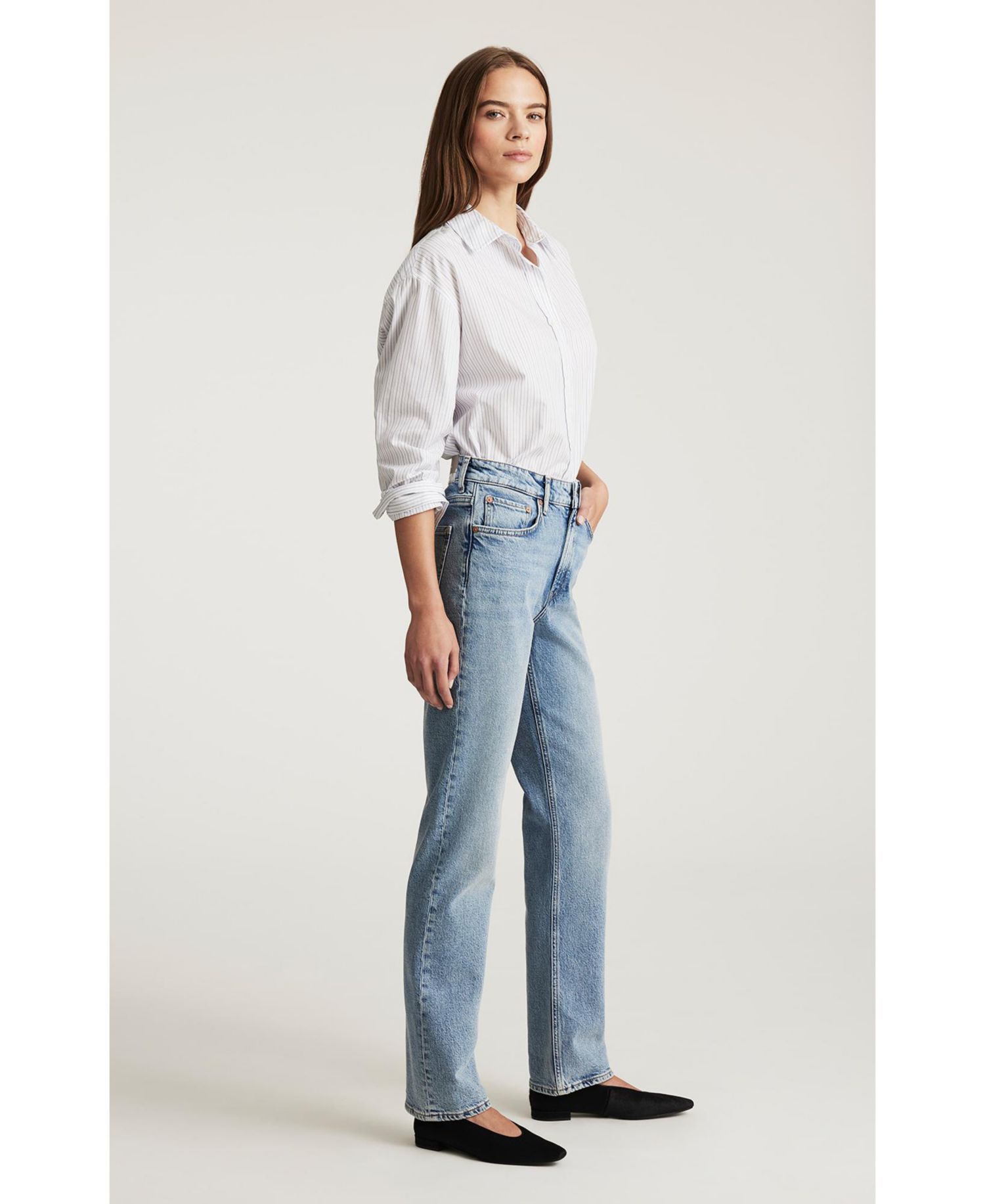 Women's Mavi New York Straight Leg In Dark Vintage Classic Denim