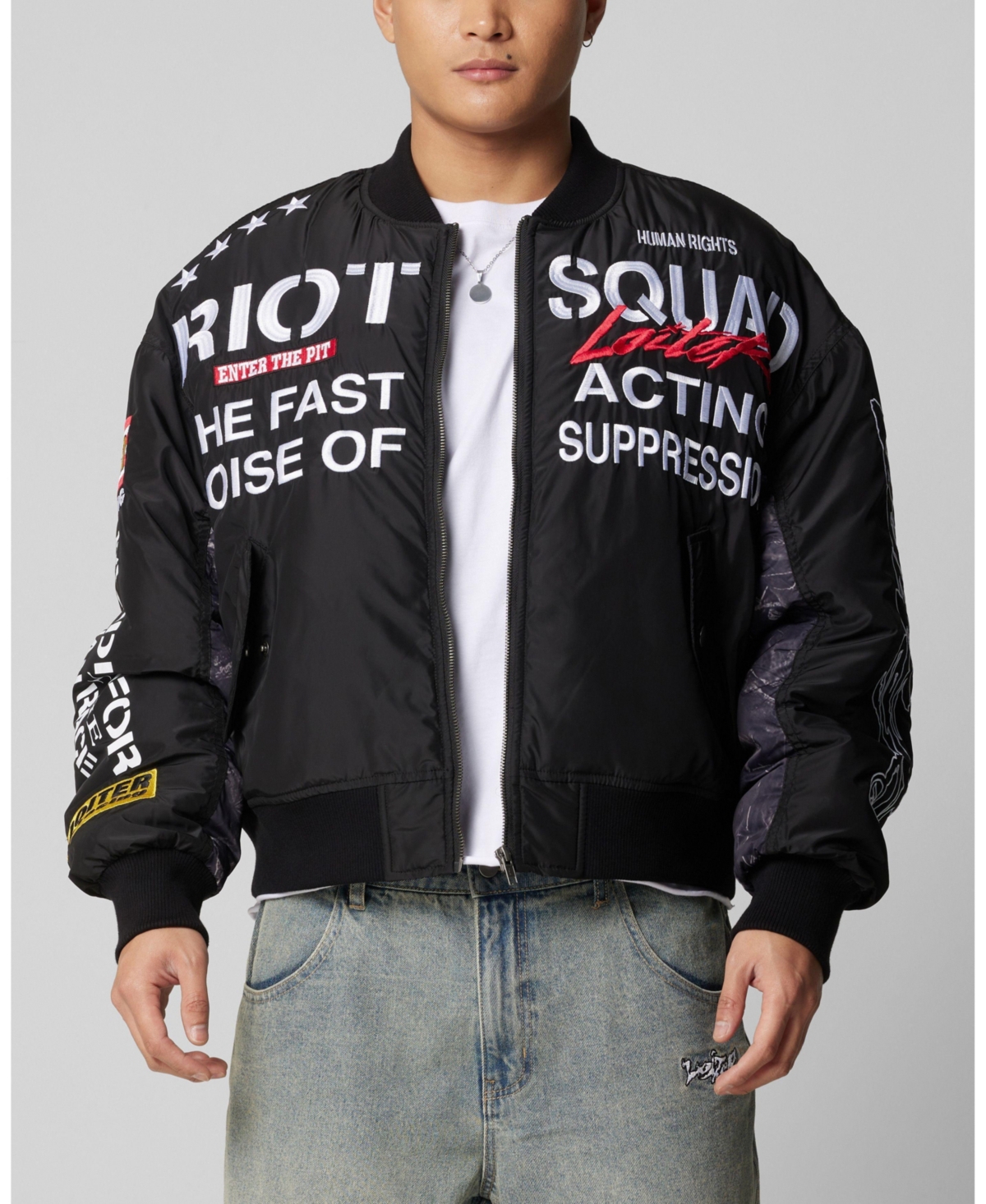 mnml Men's Riot Squad Bomber Jacket