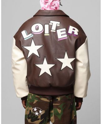 Men's Solar Pu Leather Varsity Jackets