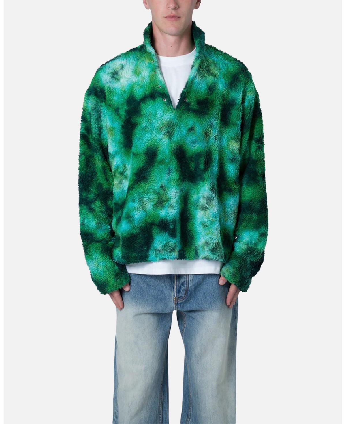 Loiter Men's Tie Dye Sherpa Pullover Sweater