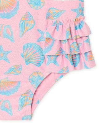 Girls' Toddler 2T-5T Square Neck One-Piece Swimsuit