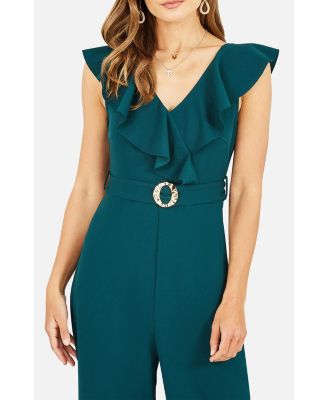 Women's Sleeveless V Neck Jumpsuit
