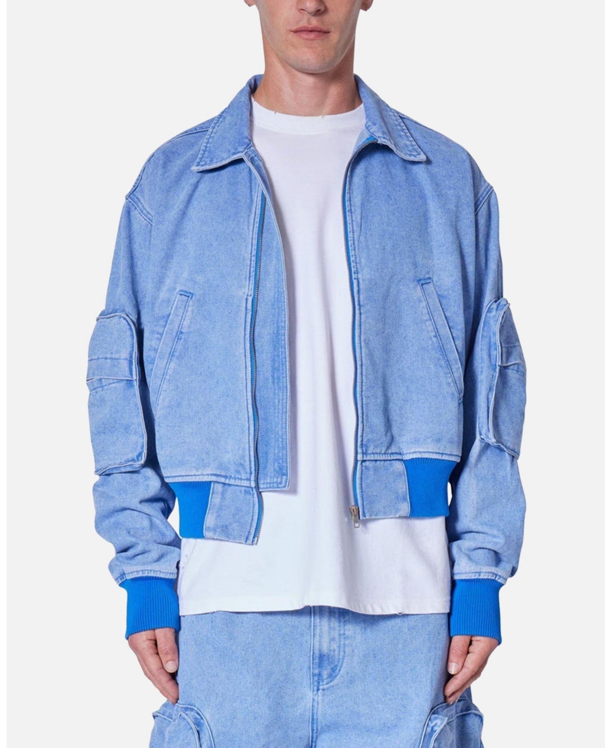 mnml Men's Cropped Denim Jacket