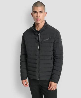 DKNY - Men's Moto Quilted Puffer Jacket