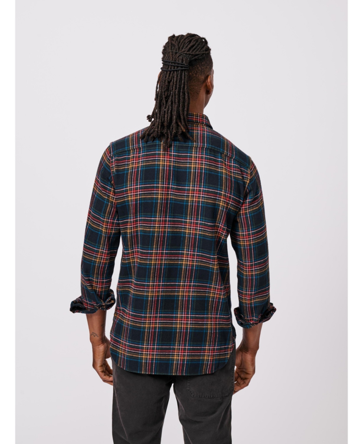 Aubin Men's Crowle Button Up Flannel Shirt