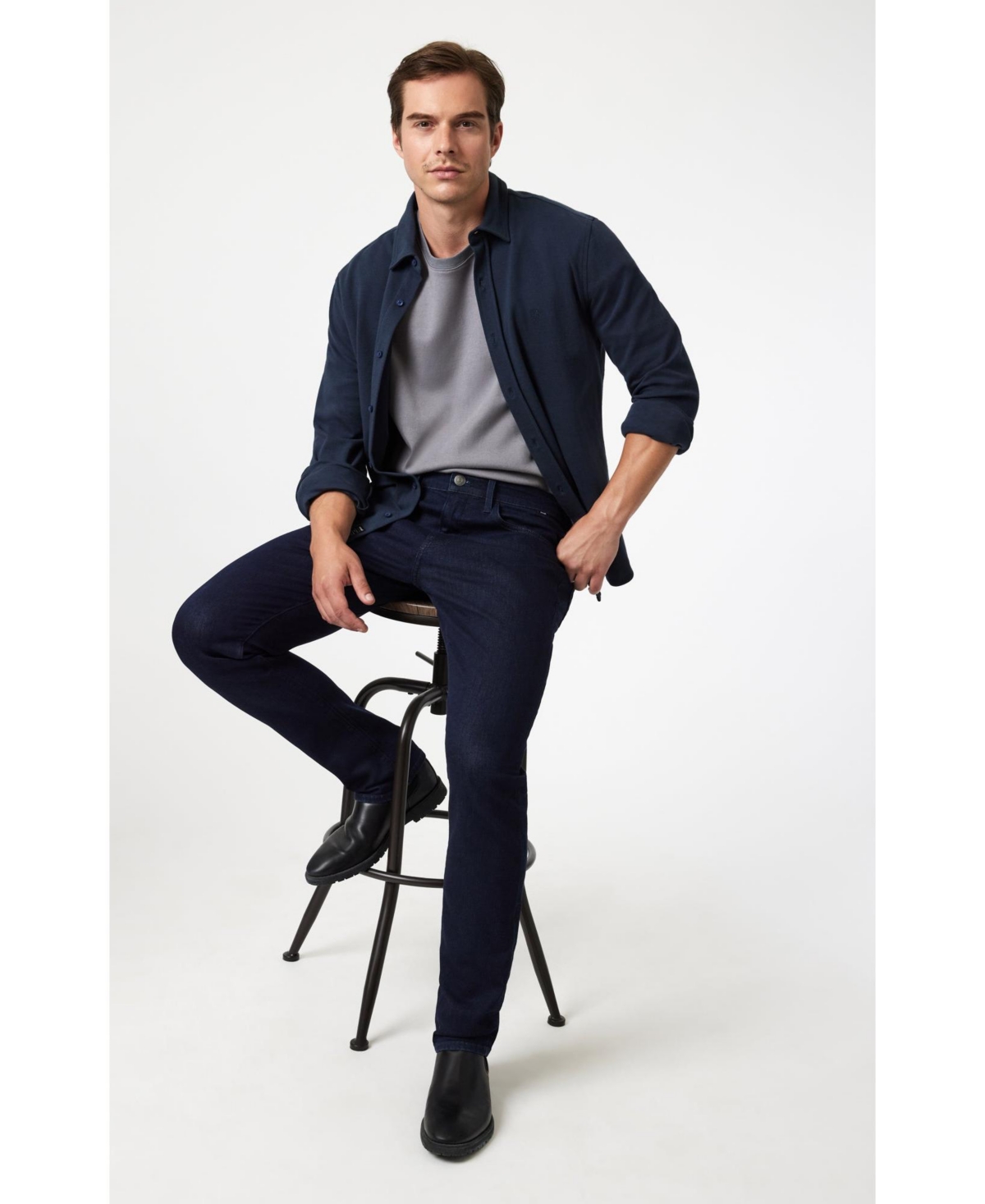 Mavi Jeans Men's Jake Slim Leg Rinse Supermove