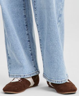 Women's Tie-Front Wide-Leg Jeans, Macy's Exclusive