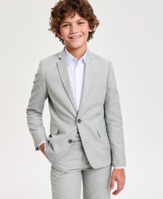 Boys' 8-20 Tri-Blend Linen Suit Jacket