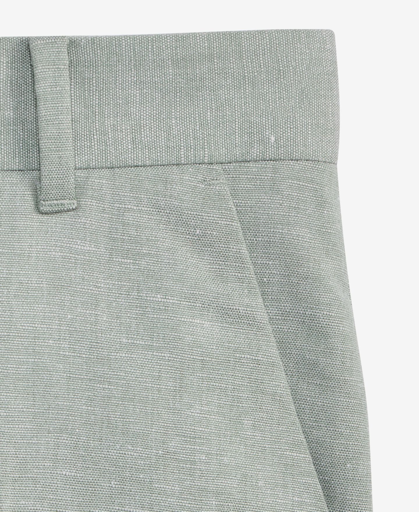 Брюки Calvin Klein Green Tri-Blend Linen Suit Pants для мальчиков, цвет: Зелёный — фото 4