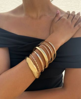 Gold 8-Bangle Set
