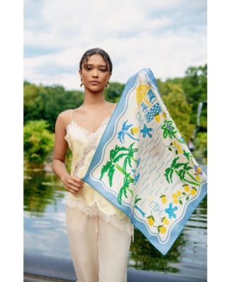 Capri Impression Double Sided Silk Scarf