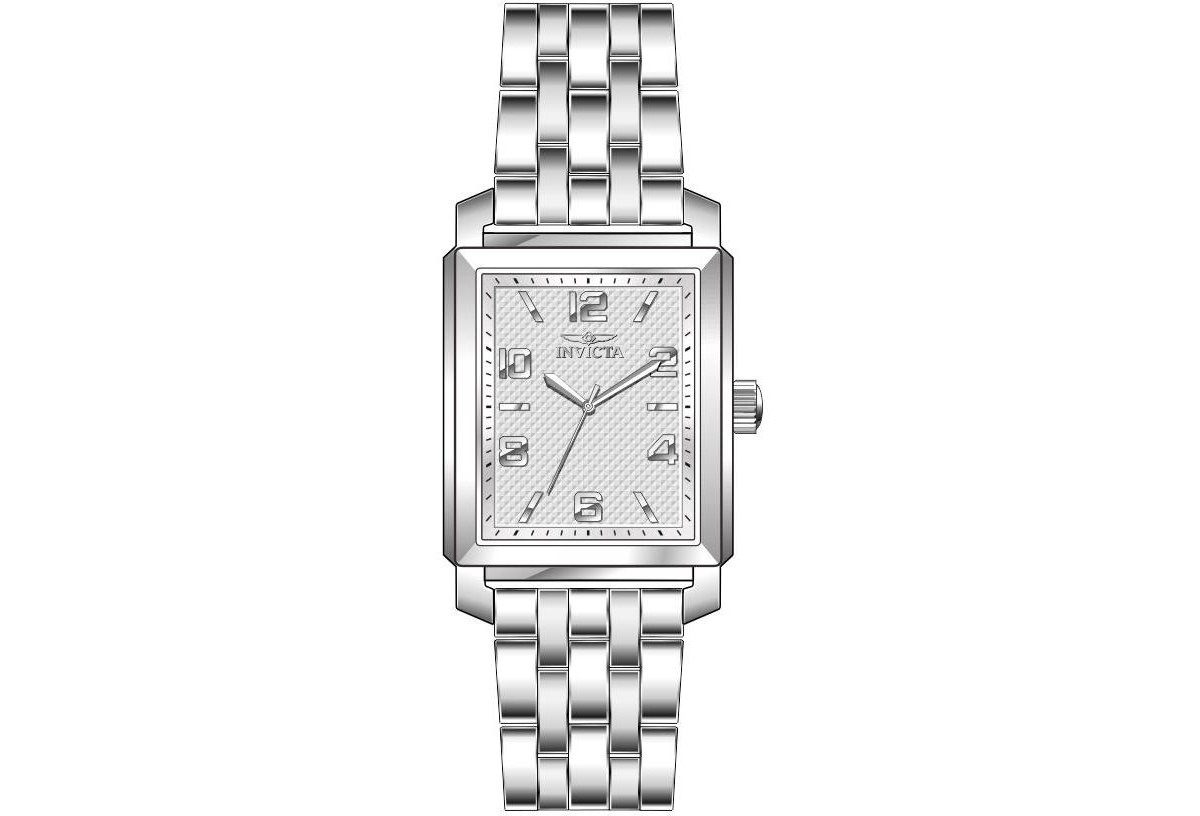 Invicta Women's 46662 Vintage Quartz 3 Hand Silver Dial Watch