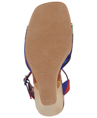 Women's Flag-Girl Sculpted Wedge Sandals