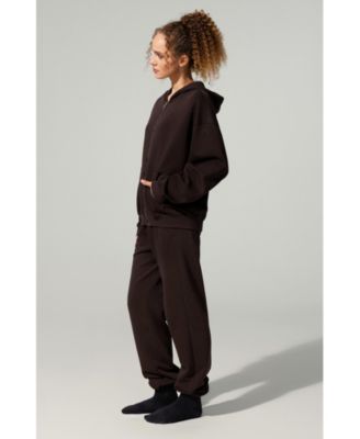 Women's Oversized Seamflow Full-Length Zip Hoodie