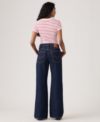 Women's Middy Loose Mid Rise Bootcut Jeans