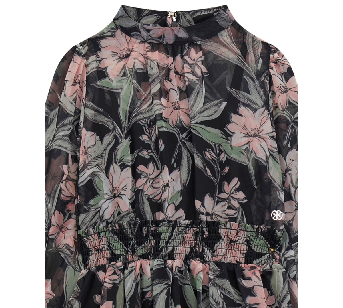 Guess Girls 7-16 Long-Sleeve Printed Dress