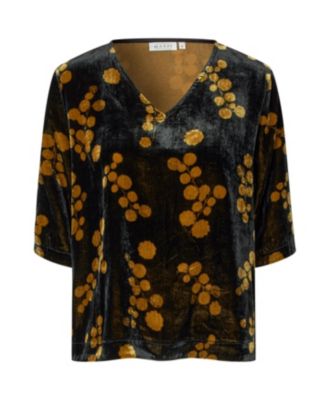 Women's Estela V-Neck Short Sleeve Blouse