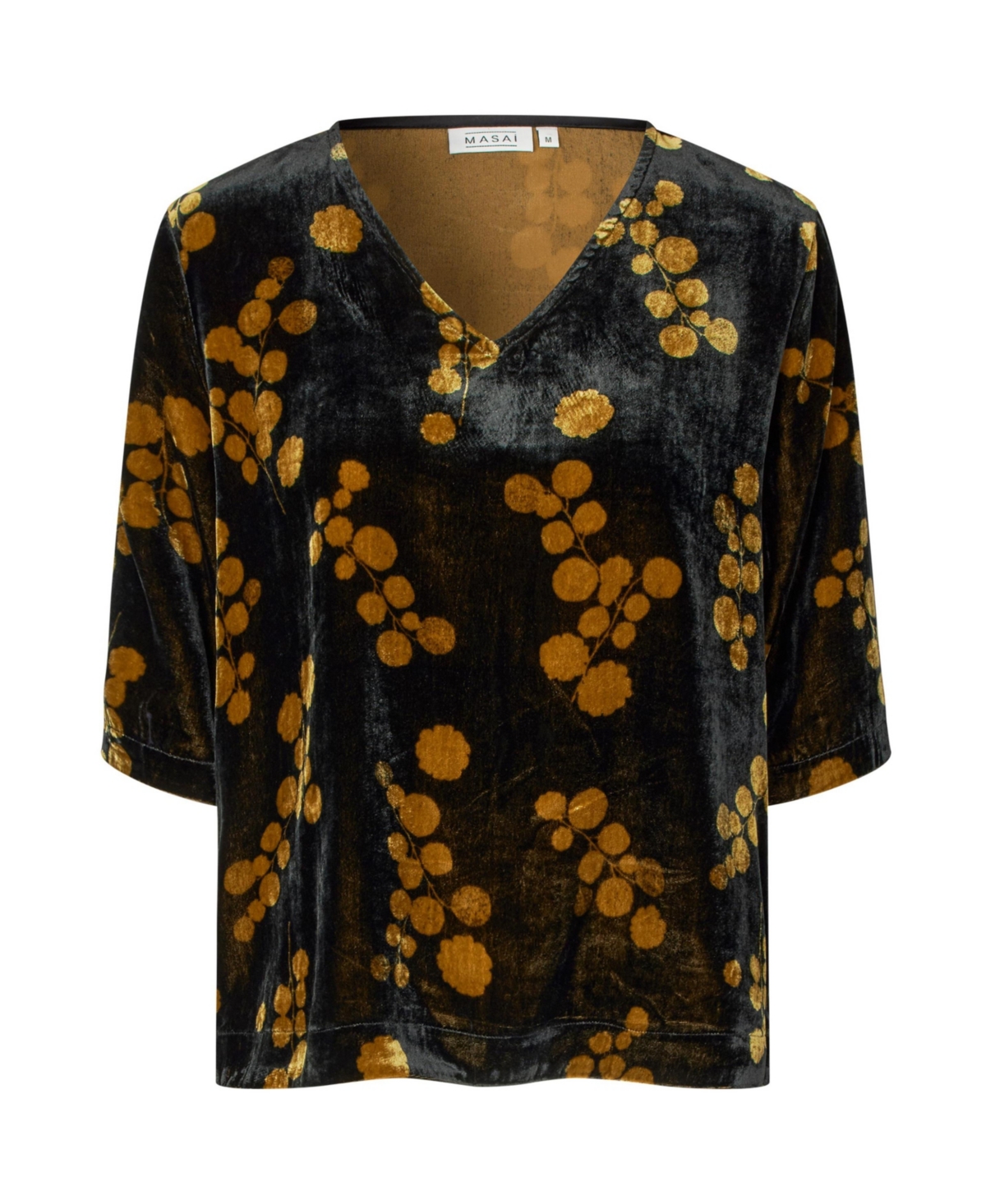 Masai Copenhagen Women's Estela V-Neck Short Sleeve Blouse