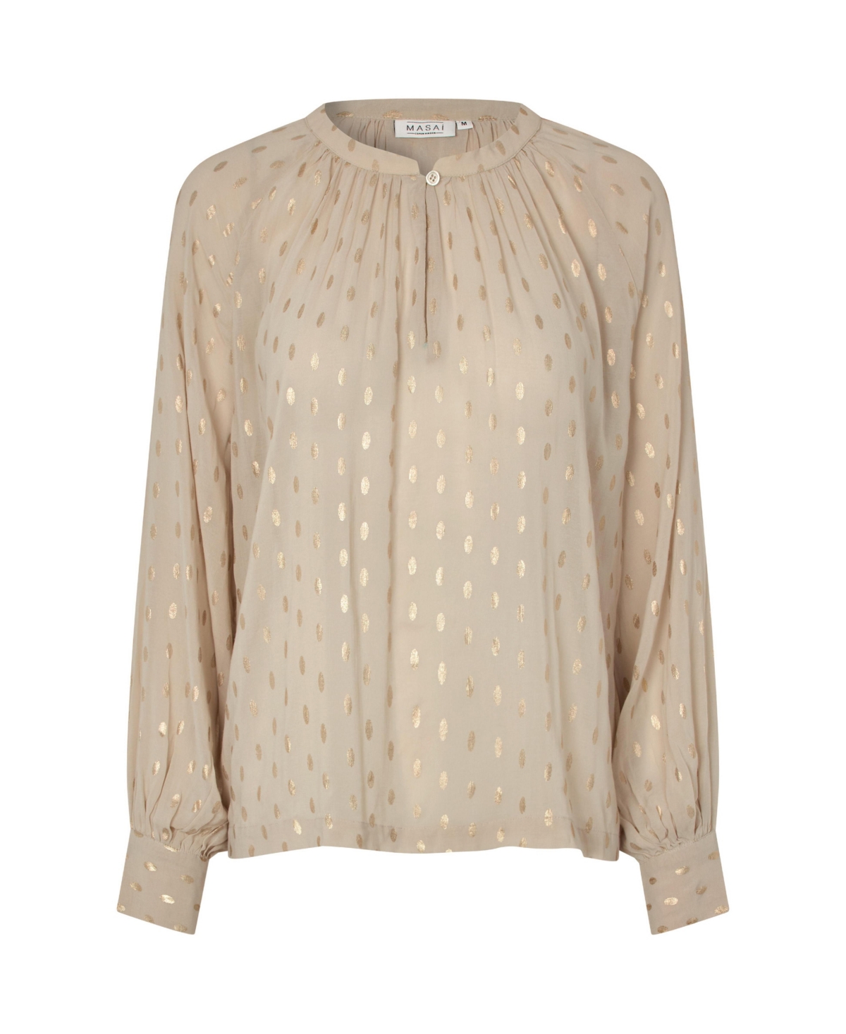 Masai Copenhagen Women's MaDornessa Long Sleeve Round Neck Blouse