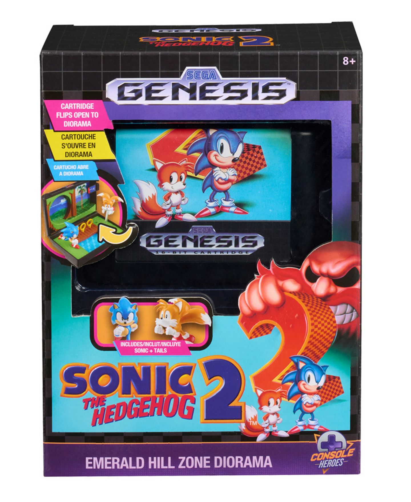 Детский игровой набор Wilder Toys Sonic Console Heroes Sega Genesis Diorama Playset, Ages 8+ — фото 5