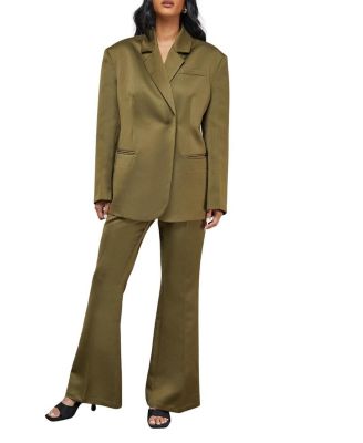 Women's Premium Satin Oversized Blazer