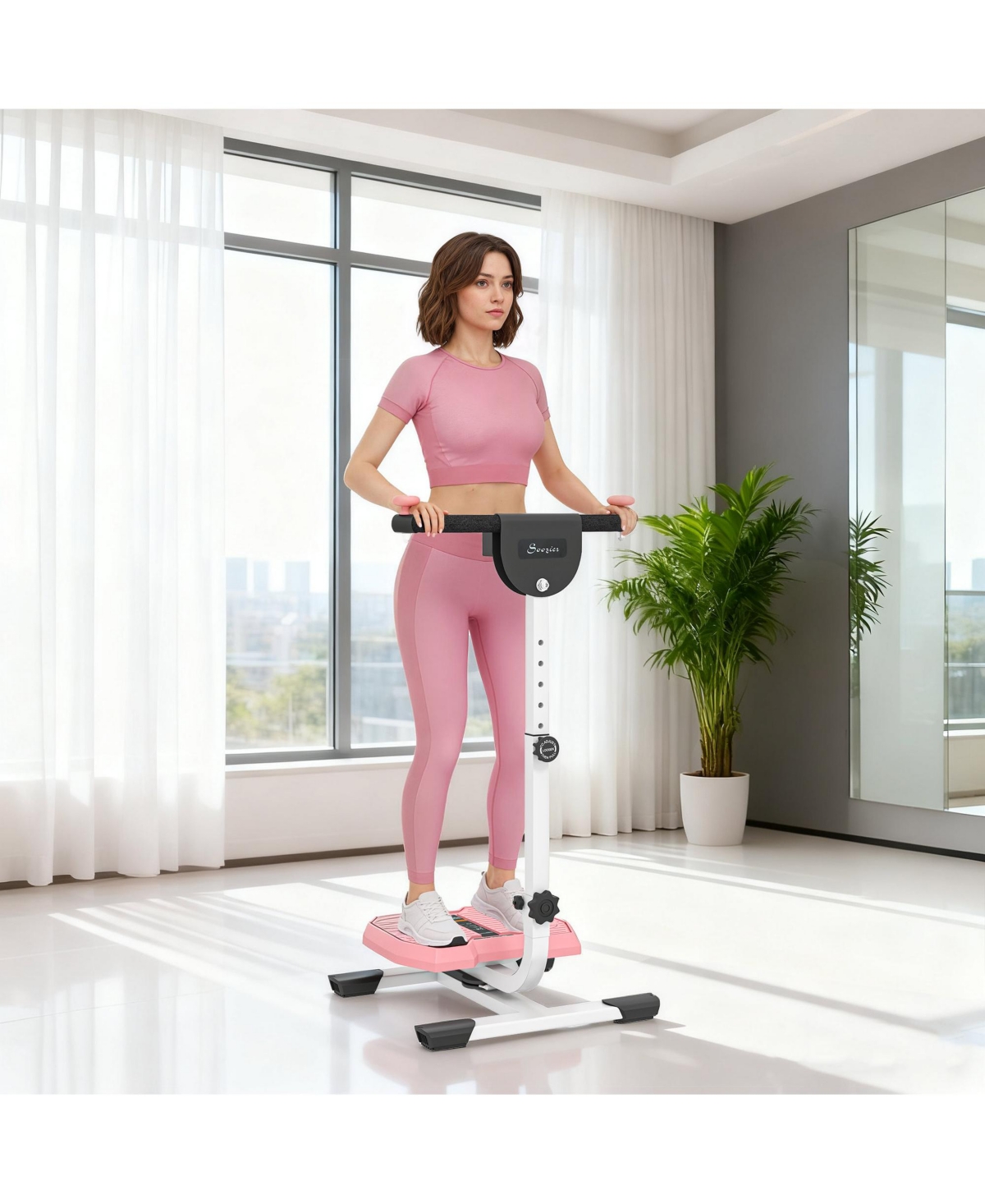 Soozier Ab Twister Board W/ Screen, Workout Equipment Core Fitness