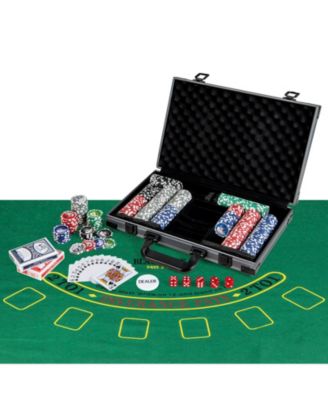 400 Pcs Casino Poker Chip Set with Case, Cards, Dice & Felt