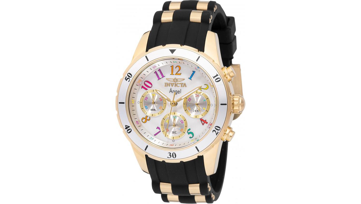Women's 49803 Angel Quartz VD54 White Dial Watch
